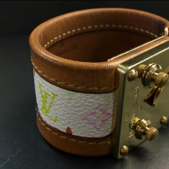 Louis Vuitton Monogram MultiColor Cellure Bracelet with Dust Bag and box - Picture 3 of 7